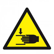 Panneau Danger Écrasement des Mains – Sécurité Machines – Normes ISO