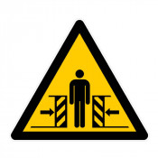 Panneau Danger Écrasement – Signalisation de Sécurité Industrielle – Conforme Normes ISO et NF