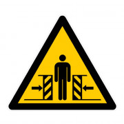 Panneau Danger Écrasement – Signalisation de Sécurité Industrielle – Conforme Normes ISO et NF