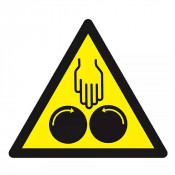 Panneau Danger Écrasement Sous Cylindre – Sécurité Chantier – Haute Visibilité