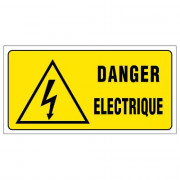 Panneau Danger Électrique – Grand Format Sécurité – Rigide & Anti-UV Durable