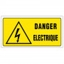 Panneau Danger Électrique – Grand Format Sécurité – Rigide & Anti-UV Durable