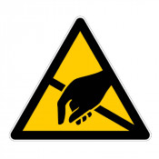 Panneau Danger Électrostatique ESD – Protection Contre les Décharges – Conforme Normes ISO et AFNOR