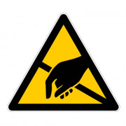 Panneau Danger Électrostatique ESD – Protection Contre les Décharges – Conforme Normes ISO et AFNOR