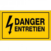 Panneau Danger Entretien – Signalisation Sécurité Maintenance – Plastique Rigide Durable