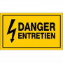 Panneau Danger Entretien – Signalisation Sécurité Maintenance – Plastique Rigide Durable