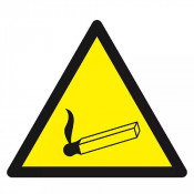 Panneau Danger Flamme Nue Matière Inflammable – Prévention Incendie – Norme ISO