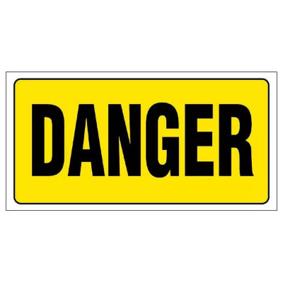 Panneau Danger – Grand Format Sécurité – Rigide & Anti-UV Durable