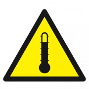 Panneau Danger Haute Température – Prévention Brûlures – Norme ISO