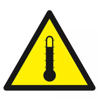 Panneau Danger Haute Température – Prévention Brûlures – Norme ISO Panneau Danger Haute Température – Prévention Brûlures – Norme ISO