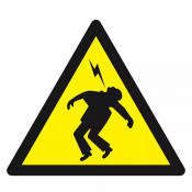Panneau Danger Haute Tension – Sécurité Électrique – Norme ISO