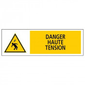 Panneau Danger Haute Tension – Sécurité Renforcée – Résistant UV