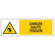 Panneau Danger Haute Tension – Sécurité Renforcée – Résistant UV