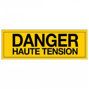 Panneau Danger Haute Tension – Signalisation Électrique Sécurité – Plastique Rigide Durable