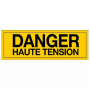 Panneau Danger Haute Tension – Signalisation Électrique Sécurité – Plastique Rigide Durable