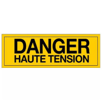 Panneau Danger Haute Tension – Signalisation Électrique Sécurité – Plastique Rigide Durable Panneau Danger Haute Tension – Signalisation Électrique Sécurité – Plastique Rigide Durable