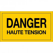 Panneau Danger Haute Tension – Signalisation Risque Électrique – Plastique Rigide Durable