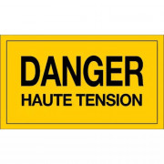 Panneau Danger Haute Tension – Signalisation Risque Électrique – Plastique Rigide Durable