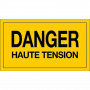 Panneau Danger Haute Tension – Signalisation Risque Électrique – Plastique Rigide Durable