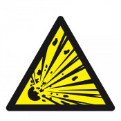 Panneau Danger Matières Explosives – Prévention Risques ATEX – Normes ISO