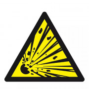 Panneau Danger Matières Explosives – Prévention Risques ATEX – Normes ISO