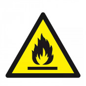 Panneau Danger Matières Inflammables – Prévention Incendie – Normes ISO