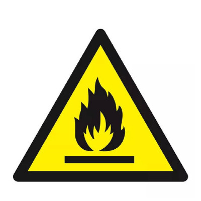 Panneau Danger Matières Inflammables – Prévention Incendie – Normes ISO