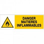 Panneau Danger Matières Inflammables – Sécurité Incendie – Résistant et Conforme ISO