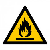 Panneau Danger Matières Inflammables – Signalisation Sécurité Incendie – Conforme Normes ISO et NF