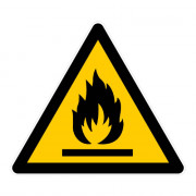 Panneau Danger Matières Inflammables – Signalisation Sécurité Incendie – Conforme Normes ISO et NF