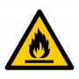 Panneau Danger Matières Inflammables – Signalisation Sécurité Incendie – Conforme Normes ISO et NF