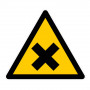 Panneau Danger Matières Nocives et Irritantes – Signalisation Sécurité Chimique – Conforme Normes IS