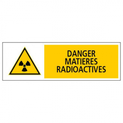 Panneau danger matières radioactives