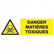 Panneau Danger Matières Toxiques – Prévention Produits Dangereux – Rigide ou Vinyle Durable