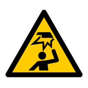 Panneau Danger Obstacle en Hauteur – Prévention des Accidents – Conforme Normes ISO et AFNOR