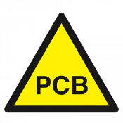 Panneau Danger PCB – Risques Chimiques Toxiques – Haute Visibilité