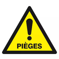 Panneau Danger Pièges – Prévention Zones à Risques – Haute Résistance Panneau Danger Pièges – Prévention Zones à Risques – Haute Résistance