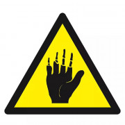 Panneau Danger Produit Corrosif Mains – Risques Chimiques – Haute Résistance