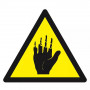 Panneau Danger Produit Corrosif Mains – Risques Chimiques – Haute Résistance