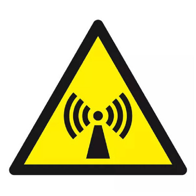 Panneau Danger Radiations Non Ionisantes – Protection Ondes – Normes ISO