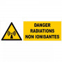 Panneau Danger Radiations Non Ionisantes – Signalisation Sécurité – Résistant et Conforme ISO