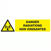 Panneau Danger Radiations Non Ionisantes – Signalisation Sécurité – Rigide ou Vinyle Durable