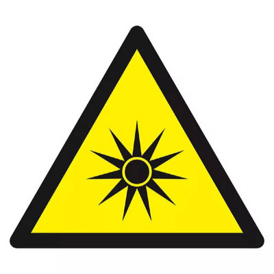Panneau Danger Rayonnement Optique – Protection Laser – Normes ISO
