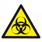 Panneau Danger Risque Biologique – Protection Sanitaire – Normes ISO