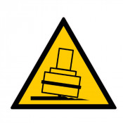 Panneau Danger Risque de Basculement – Prévention des Accidents – Conforme Normes ISO et AFNOR