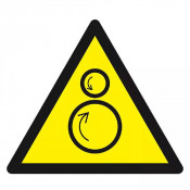 Panneau Danger Rouleaux Contrarotatifs – Prévention Manipulations – Normes ISO