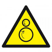 Panneau Danger Rouleaux Contrarotatifs – Prévention Manipulations – Normes ISO