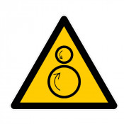 Panneau Danger Rouleaux Contrarotatifs – Signalisation de Sécurité Machines – Conforme Normes ISO et