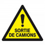 Panneau Danger Sortie de Camion – Sécurisation des Sites – Haute Visibilité