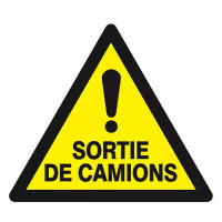 Panneau Danger Sortie de Camion – Sécurisation des Sites – Haute Visibilité Panneau Danger Sortie de Camion – Sécurisation des Sites – Haute Visibilité